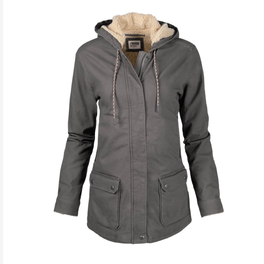 Mountain Khakis Women's Ranch Hooded Coat Sz. S Color Slate
